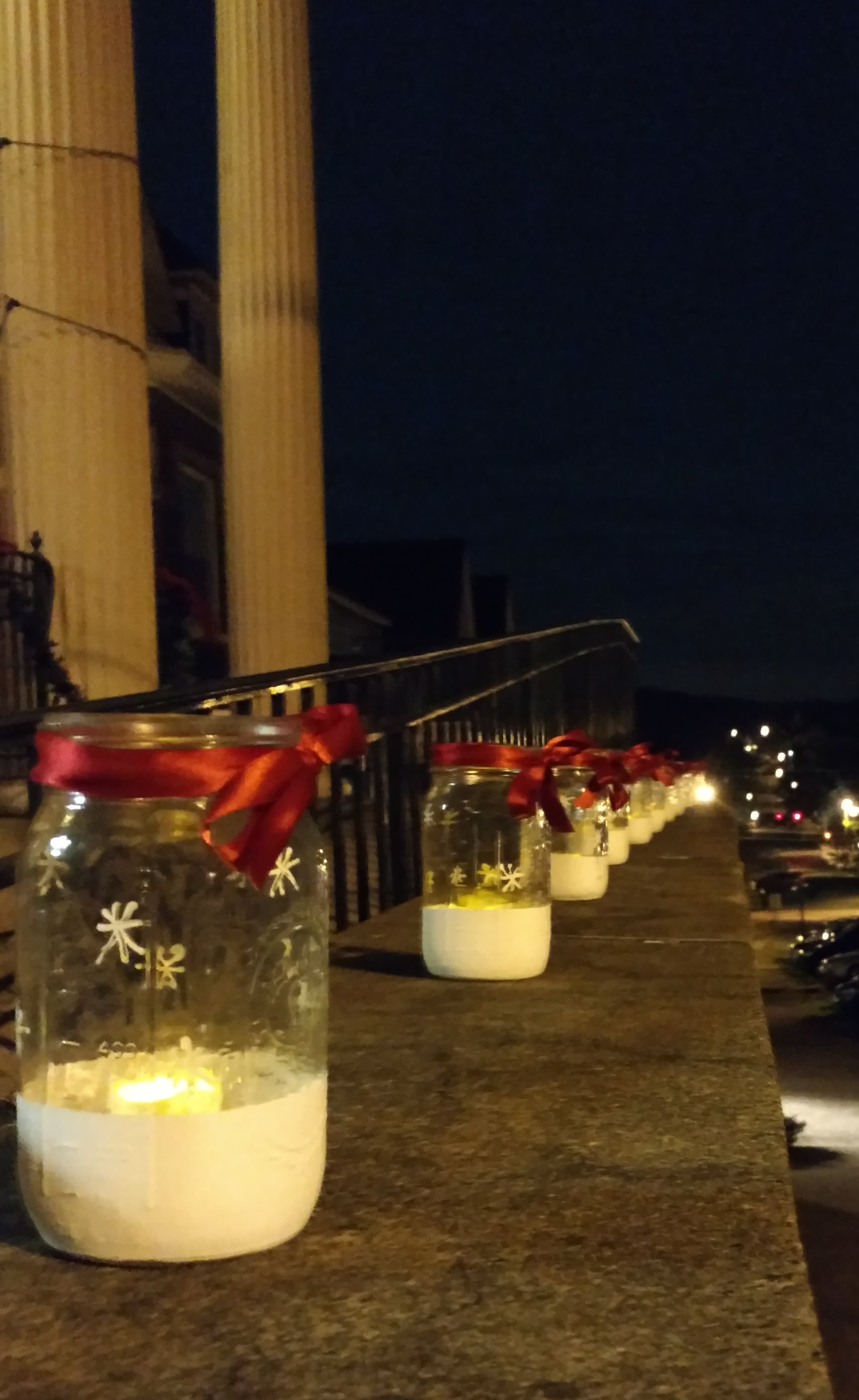 Candles in jars